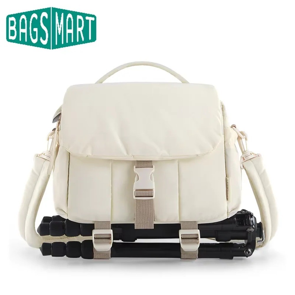 BAGSMART Camera Bag with Rain Cover and Tripod Holder Universal DSLR Camcorder