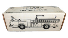 Belvidere NJ 1948 American LaFrance Red Fire Truck Bank 1993 ERTL 1/30 Scale