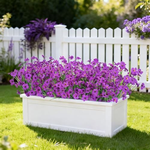 Ouddy Dekor 12 Bündel Kunstblumen für draußen Kunstseide Blumen UV - Bild 5 von 6