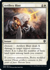x4 Artillery Blast - Dominaria United - NM - MTG