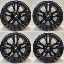 BMW X3 X4 20” 310M Alloy Wheel Set Refurbished Gloss Black Cut F25 F26 Genuine