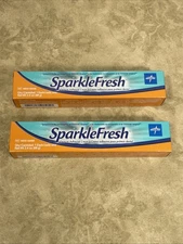 Lot of 2 Tubes Medline SparkleFresh Denture Adhesive Cream, 2.4 oz/tube New