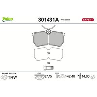 Valeo 301431A Bremsbelagsatz FüR Ford Focus Fiesta DAW DBW DFW DNW JH JD CB1