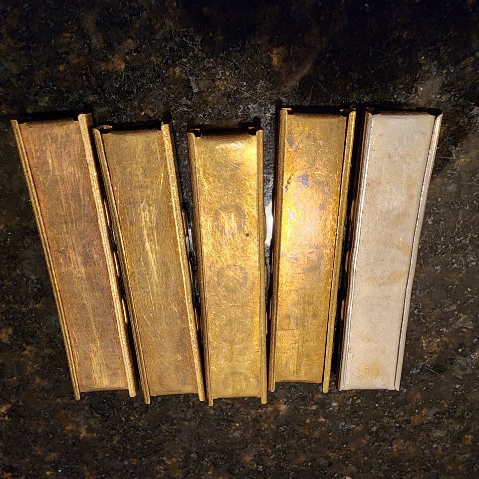 Mauser 98 K98 5 rd Stripper Clips 3pc Brass Lot of 4 Plus 1 Nickel ...