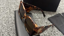 Hot! Saint Laurent SL Large Rim Sunglasses Gold Logo