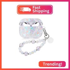 Casililor Case for Airpods Pro 2 Aesthetic Cover with Cute Keychain Charm Compat