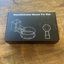 Stand & Outlet Mount for  AMAZON ECHO DOT 3RD GEN - WHITE - NEW IN BOX