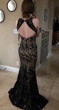 440 NWT BLACK JVN BY JOVANI PROM/PAGEANT/FORMAL/WEDDING DRESS/GOWN 27623 0