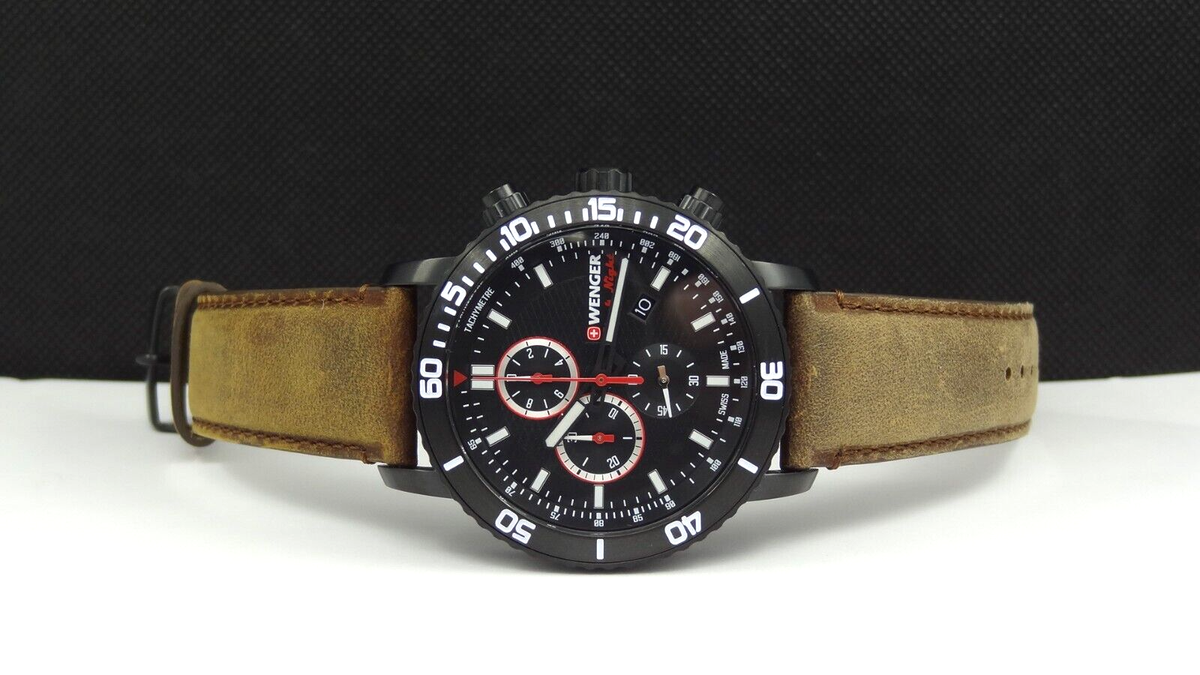 Wenger 01.1843.107 Roadster Black Night Chronograph Date