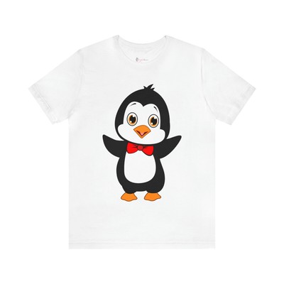 Adult-Size Okee The Penguin Tee - Leigha Marina Cartoon Design