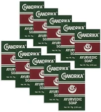 Chandrika Bath and Body Ayurvedic Bar Soap Pack of 10