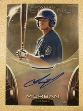 2013 BOWMAN STERLING PROSPECT BSAP-JMO JULIO MORBAN AUTO SIGNED SEATTLE MARINERS