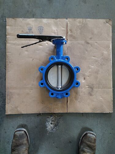 6" Butterfly Valve Lug with align holes Stainless Disc Viton Seat with handle - Picture 4 of 4