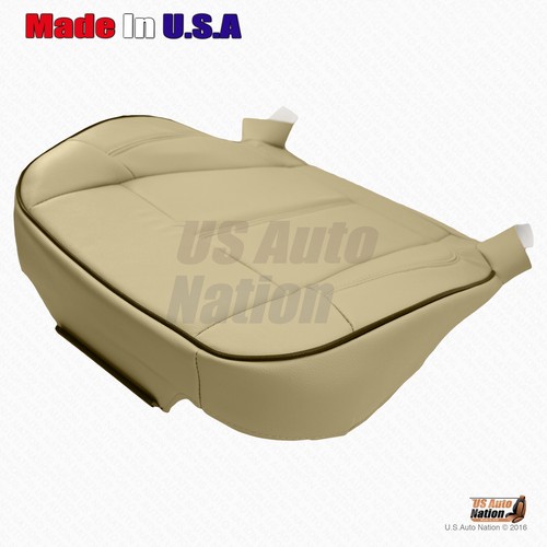2006 to 2010 Hummer H3 DRIVER and PASSENGER Bottom Leather Seat Cover Tan #313 - Picture 8 of 10