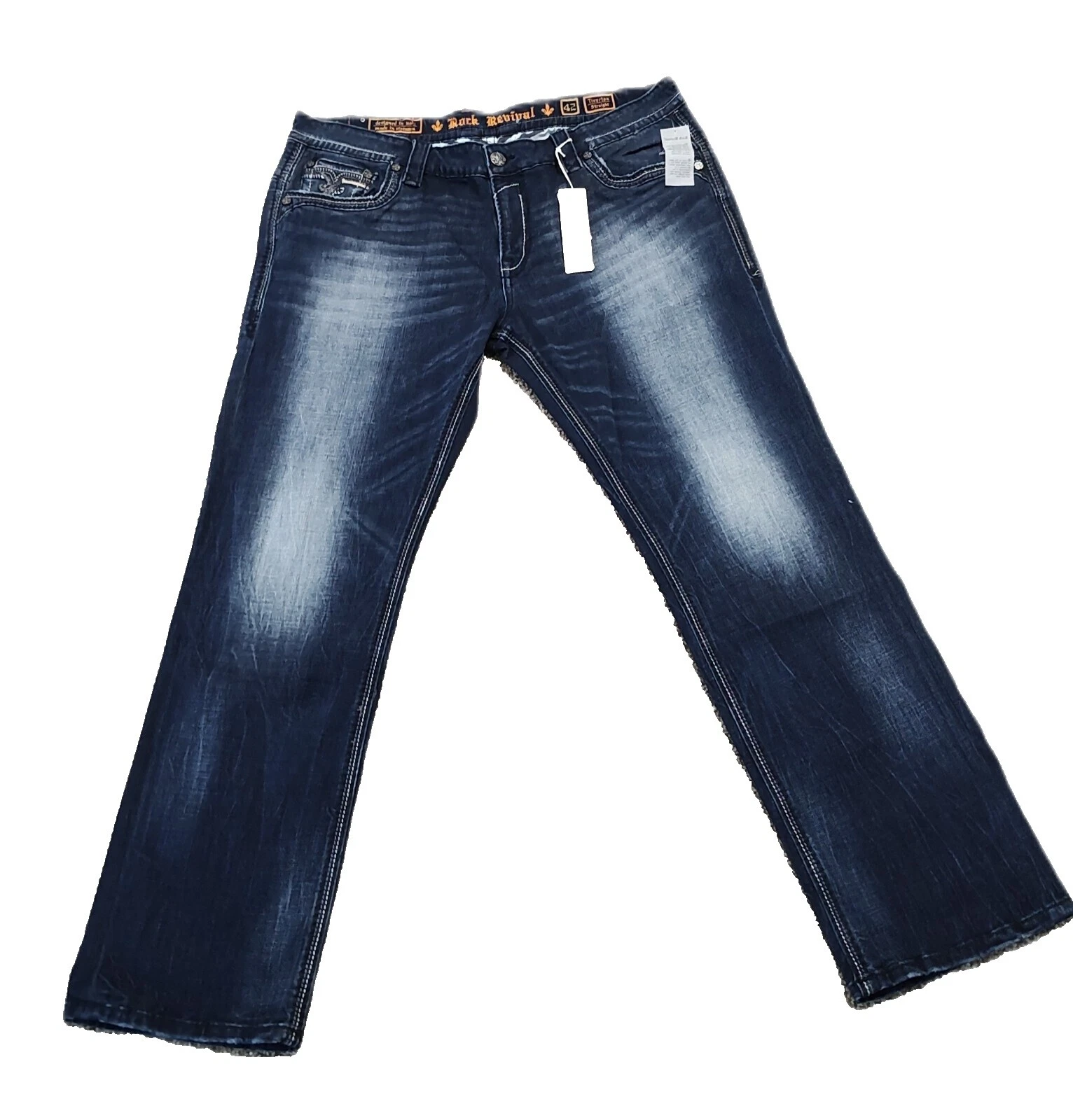 Rock Revival Polyester Jeans for Men