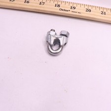 National Hardware Wire Cable Clamp Malleable Iron w/ Steel U-Bolt 1/4" N889-015