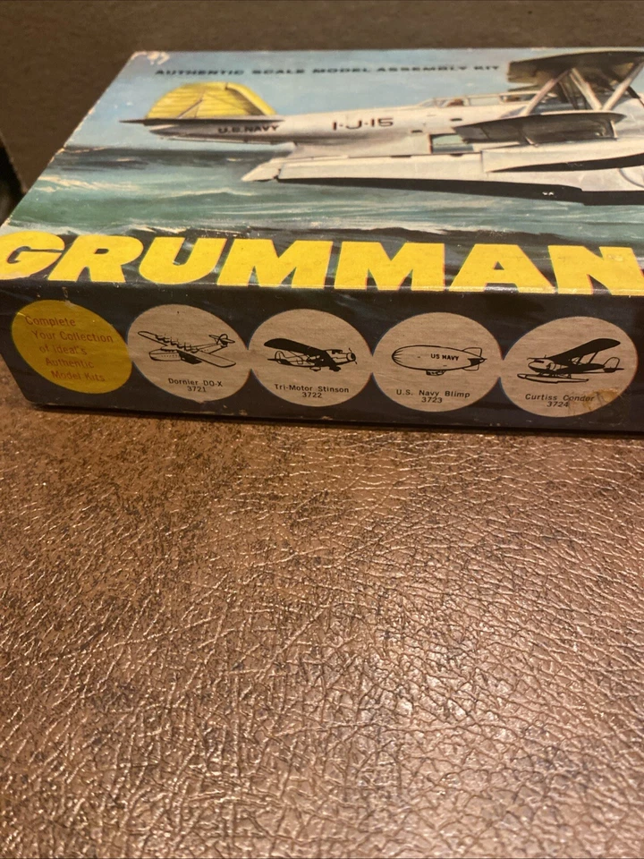 ITC Ideal Toy Co. GRUMMAN J2F DUCK Scale Plastic Model Kit UNBUILT 1962 - Image 4 of 4