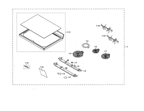 Samsung Range : Main Top Wire Harness : Left (DG96-00417A) {P7226} - Picture 3 of 4