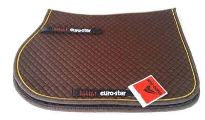 EUROSTAR Euro -Star Schabracke Satteldecke Sattelunterlage Pony VS Ebony - Gold - Ebony