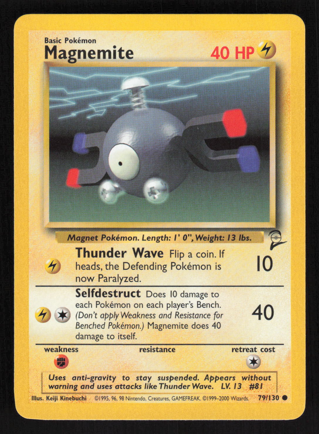 Pokemon Base Set 2 79/130 Magnemite Card TCCCX C