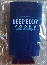 Deep Eddy Vodka Hard Seltzer Logo Koozie Insulated Beer/Pop Holder, Blue, NEW