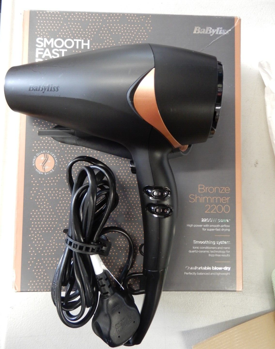 Babyliss Bronze Shimmer 2200W Hair Dryer 5566AU in Black