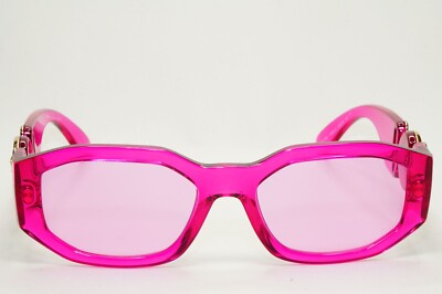 Versace Sunglasses Biggie Medusa Fuchsia Transparent Pink  display picture 1
