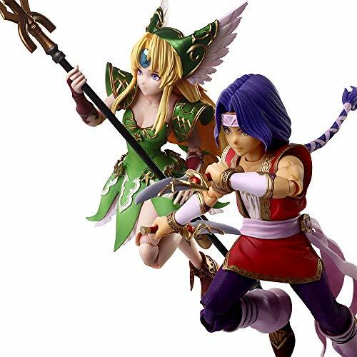 Trials Of Mana Bring Arts Hawkeye &Amp; Riesz Action Figure Painted Finished Product