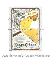 1925 retro foods Cheese tin sign indoor outdoor  reproductions