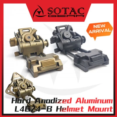 SOTAC GEAR L4G24 NVG Breakaway Mount J Arm For AN-PVS14 PVS-7 Hard Anodized Aluminum SOTAC