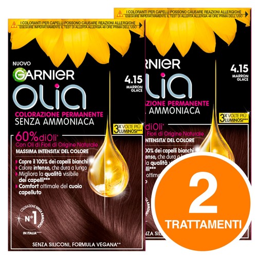 Garnier Olia Tinta Capelli Colorazione Permanente Trattamento Senza Ammoniaca - Foto 7 di 27