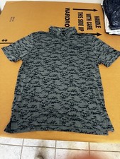 NWT MEN'S ADIDAS GO-TO POLO, SIZE: L, COLOR: NAVY HEATHER M30 