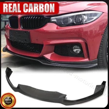 For BMW 4Series 2014-20 F32 F33 F36 M-Sport REAL CARBON Front Bumper Lip Spoiler