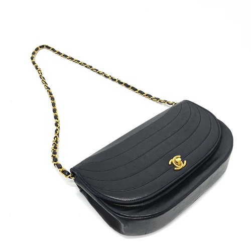 CHANEL Pochette Chain bag Shoulder Bag Lambskin Leather Black/GoldHardware - Foto 13 di 13