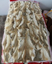 Luxury Real Rabbit Fur Blanket Rug Real Fur B...