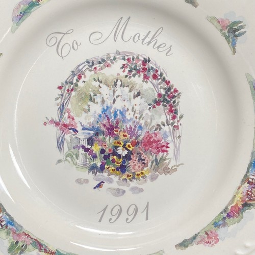 1991 Mothers Day Plate Pfaltzgraff USA 8 1/8" Inch Floral Garden Limited Edition - Picture 3 of 6