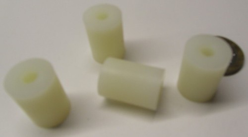 Nylon 66 Spacer, Natural, NO.10 Screw, 5/8" OD x .192" ID x 7/8" Length., 25 pc - Picture 10 of 11