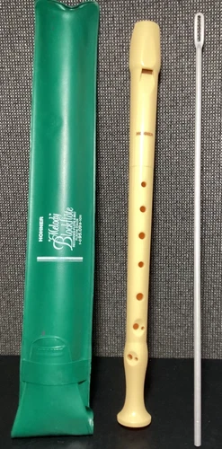 Hohner Melody Blockflote RECORDER FLUTE w/ CASE & CLEANER Germany