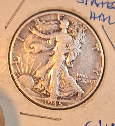 1945 XF Walking Liberty Half Dollar