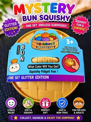 Rainbow Mystery Squishy Bundle – Ice Cube, Dumpling & Rainbow