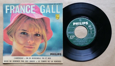 FRANCE GALL : L'Amérique - Nous ne sommes pas des anges 7" EP Gainsbourg yéyé - Photo 1/2