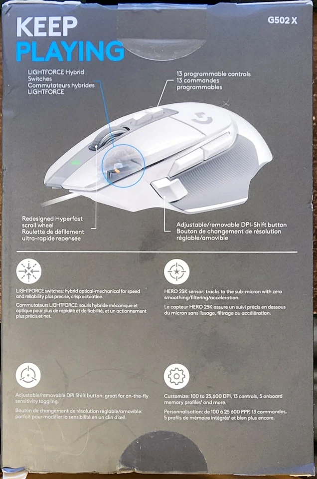 Logitech G502 X Gaming Mouse. NEW AND SEALED! - Image 2 of 2