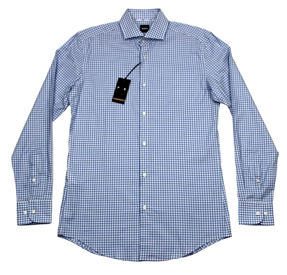 HUGO BOSS Blue Long Sleeve Dress Shirts for Men for sale | eBay