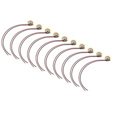 10x Piezoscheiben Tonabnehmer Wandler Leitungsdraht Summer Trommel Gitarre 12mm