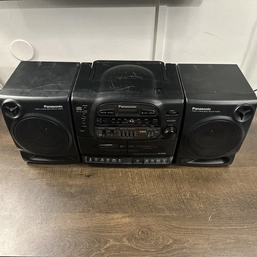 VTG Boom Box Panasonic RX-DT600 AM/FM Radio CD Dual Tape -Read Description