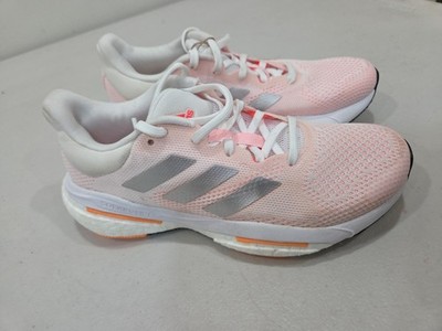 Adidas SolarGlide 5 Boost 'White Silver Metallic' Women's Sz 5.5 Running  GX5496