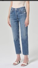 Agolde Riley High Rise Straight Crop Jeans 31 Cropped