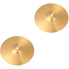 2 PCS Percussion Instrument Cymbal Brass Crash Alloy Small for Drums 8 Inch