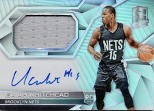 Isaiah Whitehead Brooklyn Nets Spectra Panini Jersey Rookie Card NM 2017