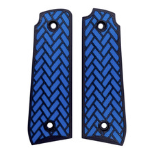 Blue  Black Weave Printed Ruger Mark IV 22/45 Grips MK 4